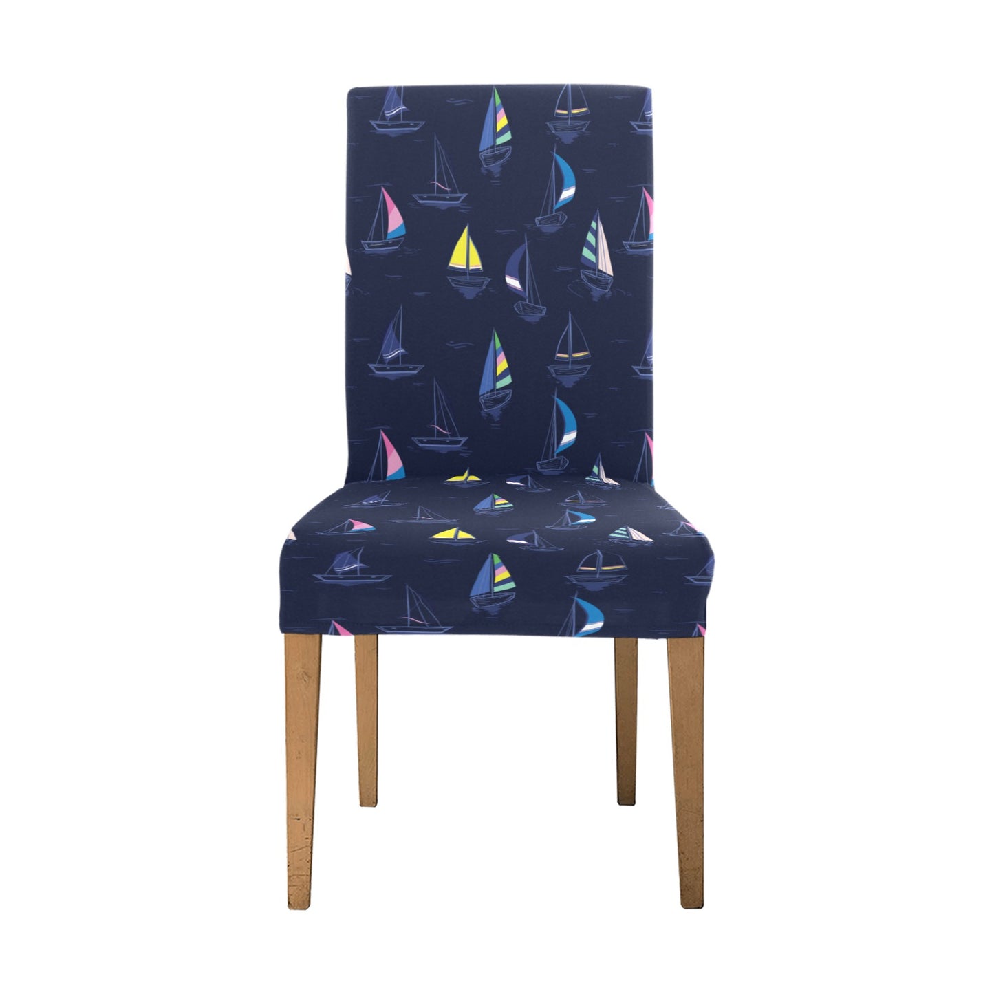 Sailboat Print Design LKS305 Dining Chair Slipcover