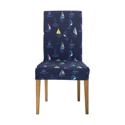 Sailboat Print Design LKS305 Dining Chair Slipcover