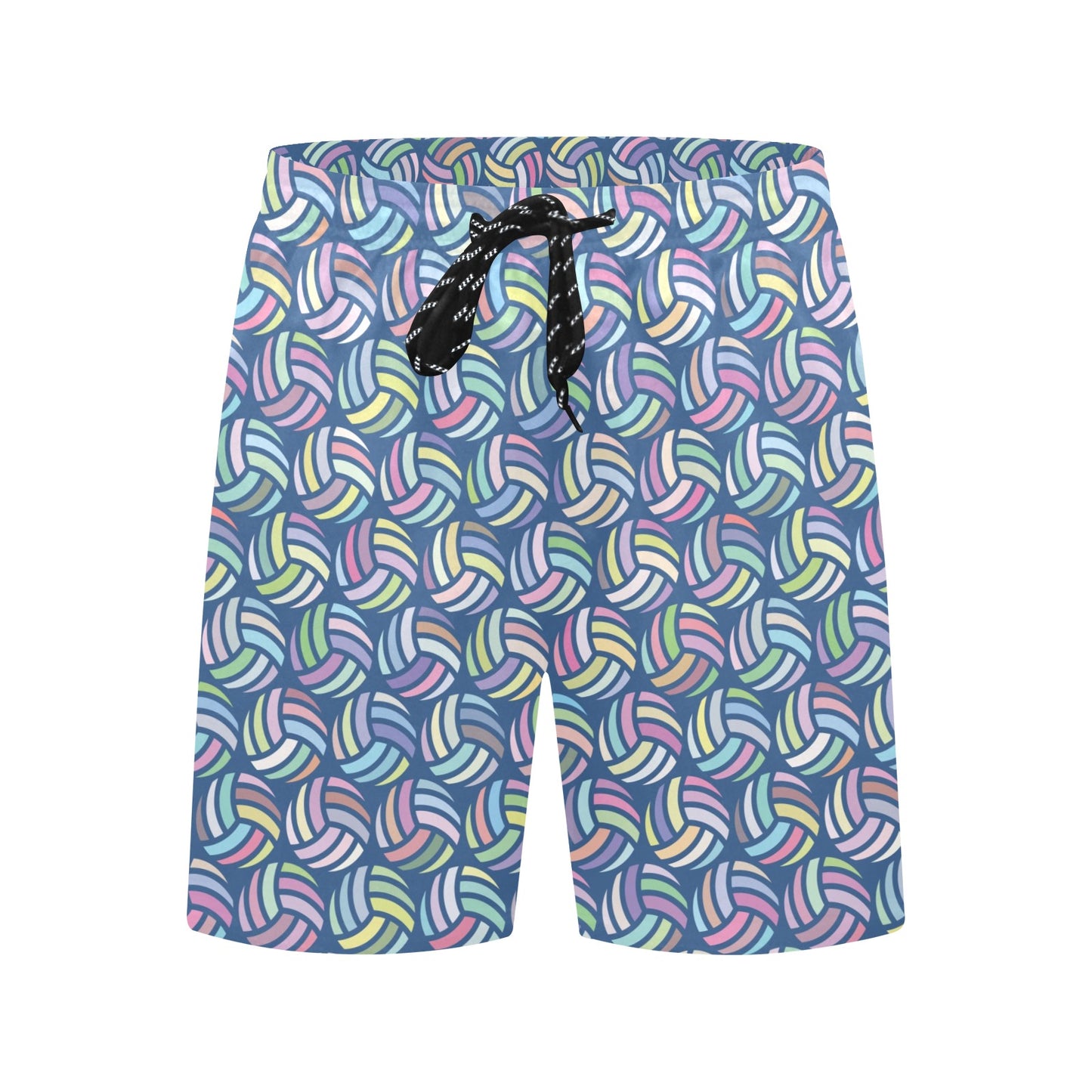 Volleyball Print Design LKS301 Men's Swim Trunks Beach Shorts