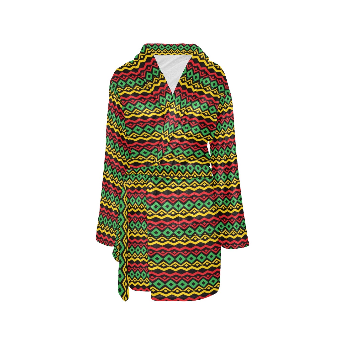 Rasta Reggae Color Themed Women's Fleece Robe