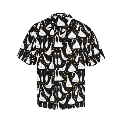 Goose Print Design LKS401 Men's Men's Hawaiian Shirt