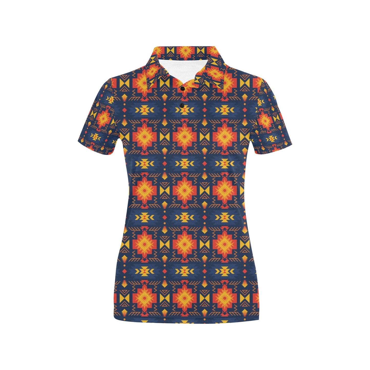 Southwest Pattern Print Design LKS307 Women's Polo Shirt