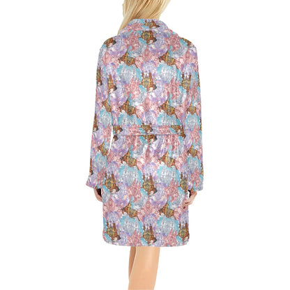 Christian Pattern Print Design 03 Women's Fleece Robe