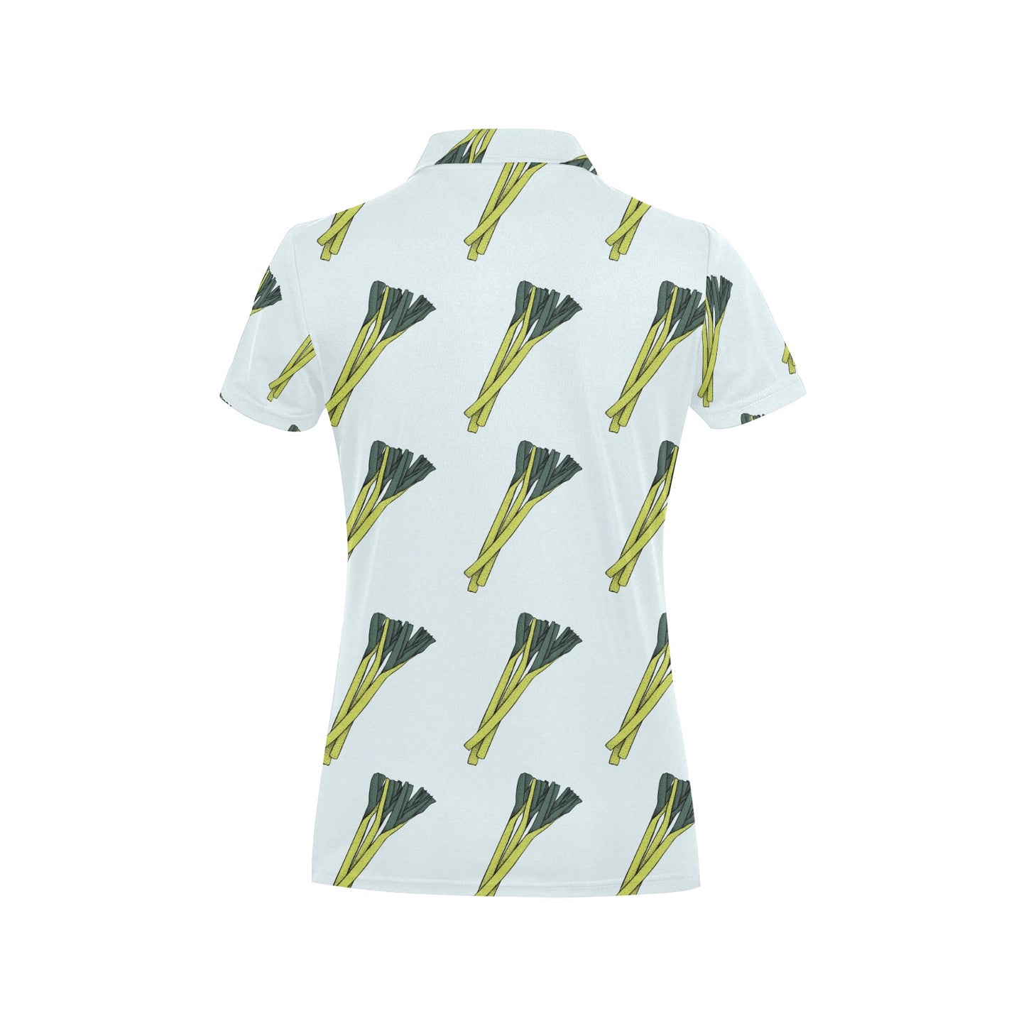 Leek Pattern Print Design 03 Women's Polo Shirt