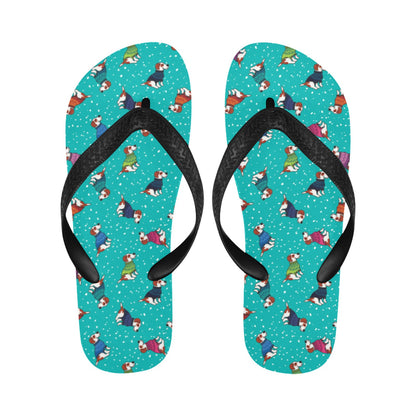Russell Terriers Print Design LKS309 Flip Flops