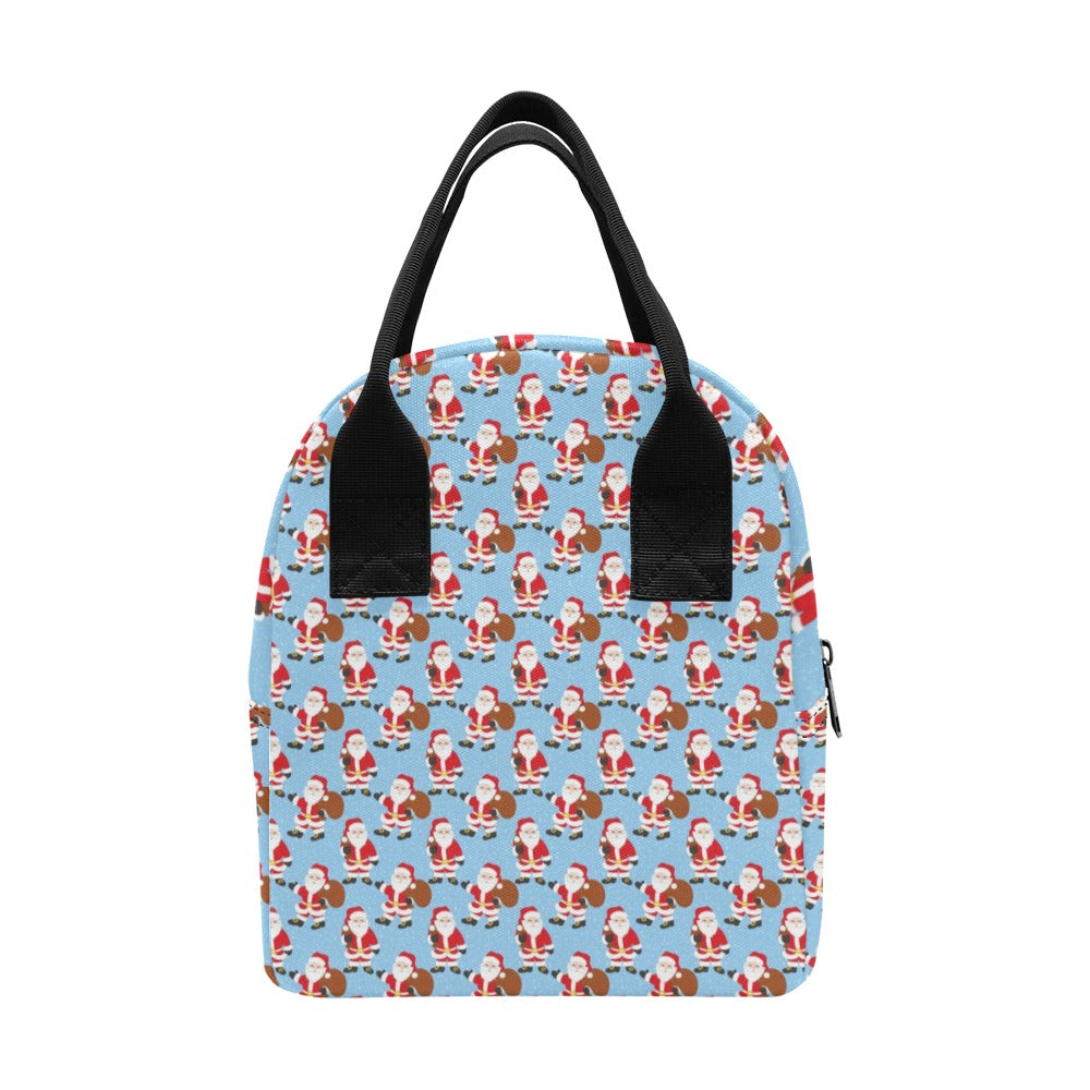 Santa Christmas Themed Print Design LKS305 Insulated Lunch Bag