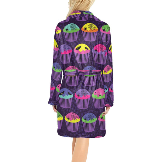 CupCake Halloween Women's Fleece Robe