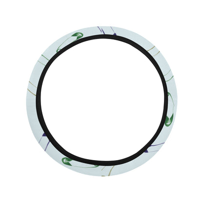Safety Pin Print Design LKS303 Steering Wheel Cover with Elastic Edge