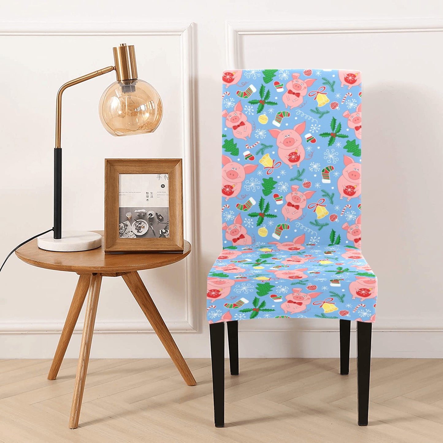 Pig Print Design LKS404 Dining Chair Slipcover