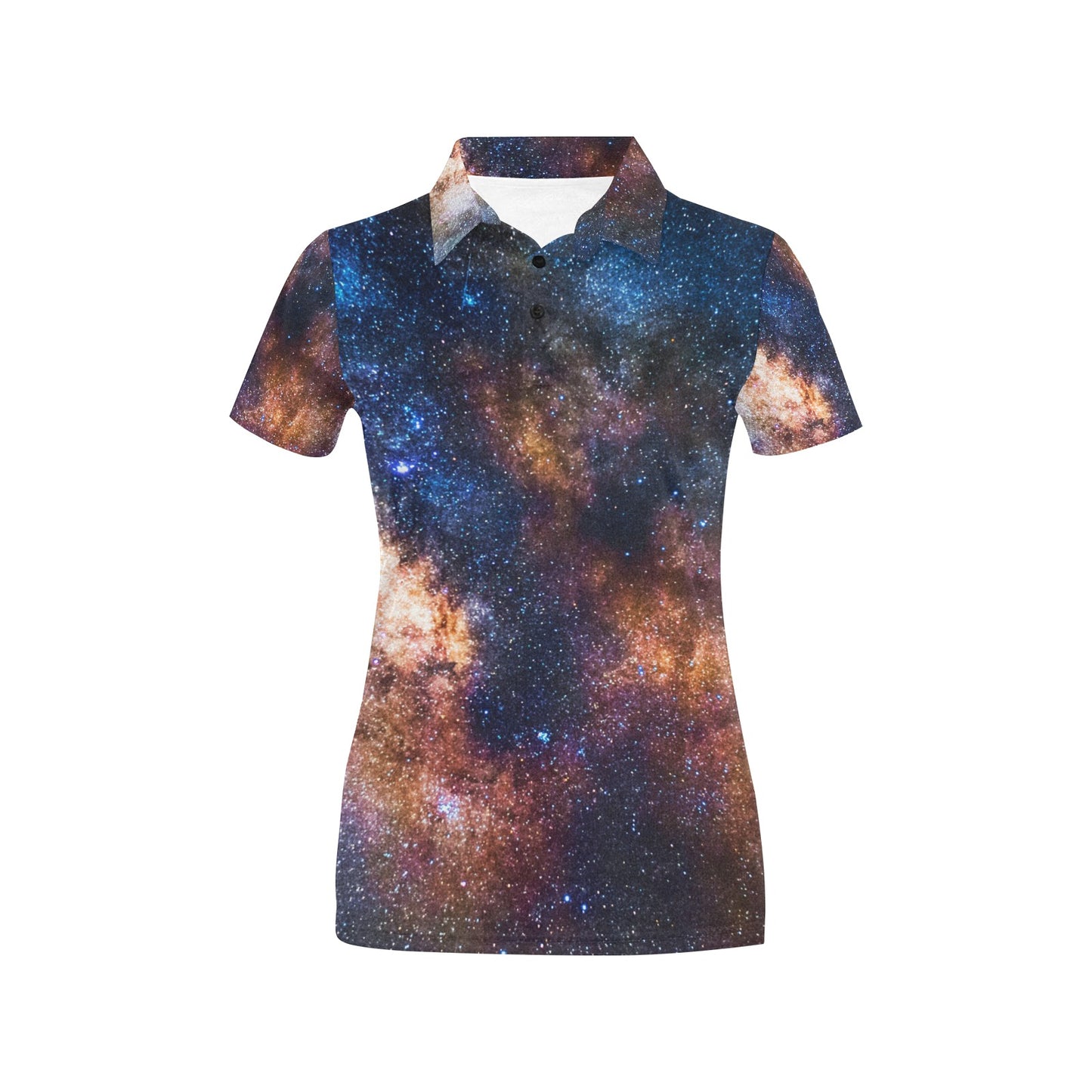 Celestial Milky way Galaxy Women's Polo Shirt