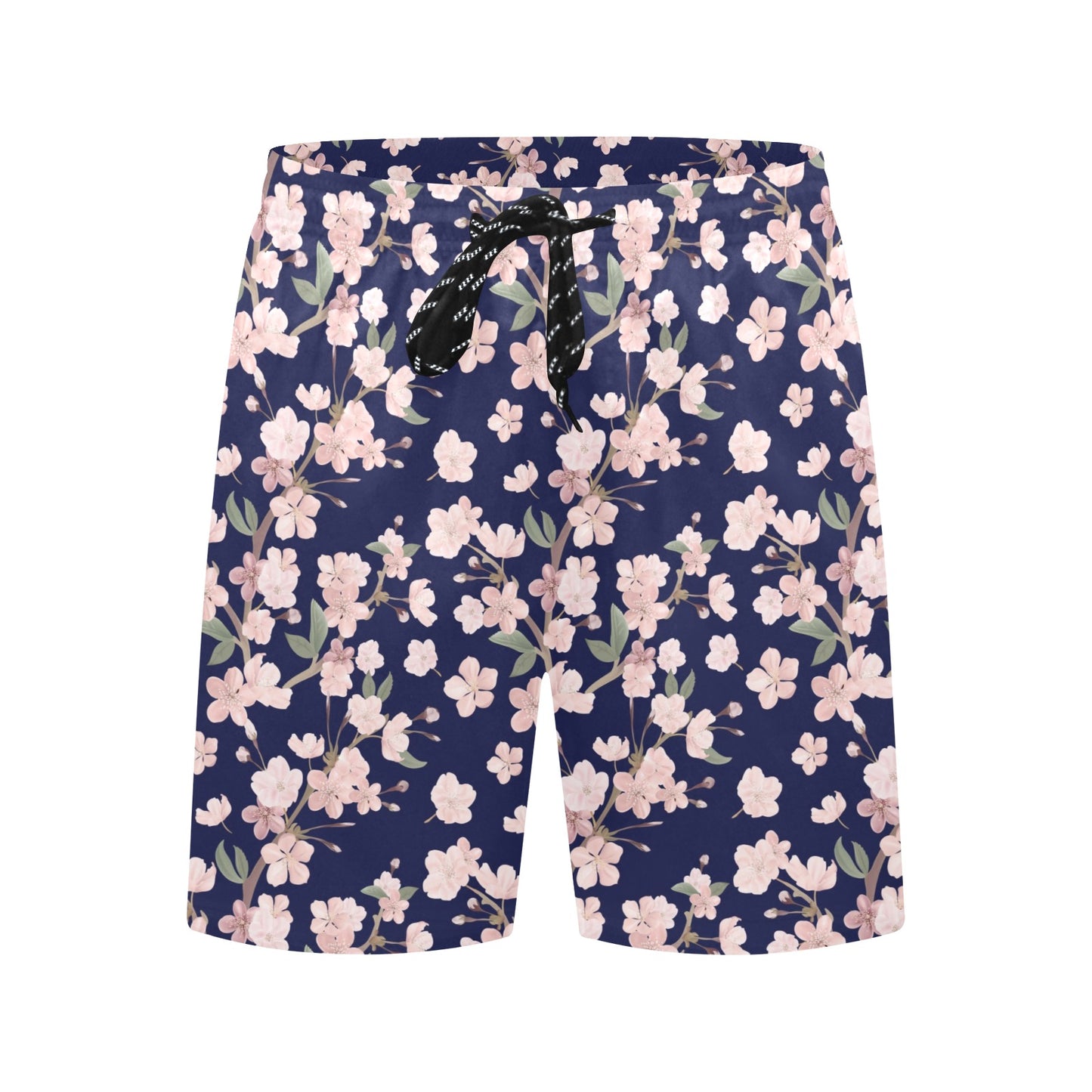 Sakura Print Design LKS301 Men's Swim Trunks Beach Shorts
