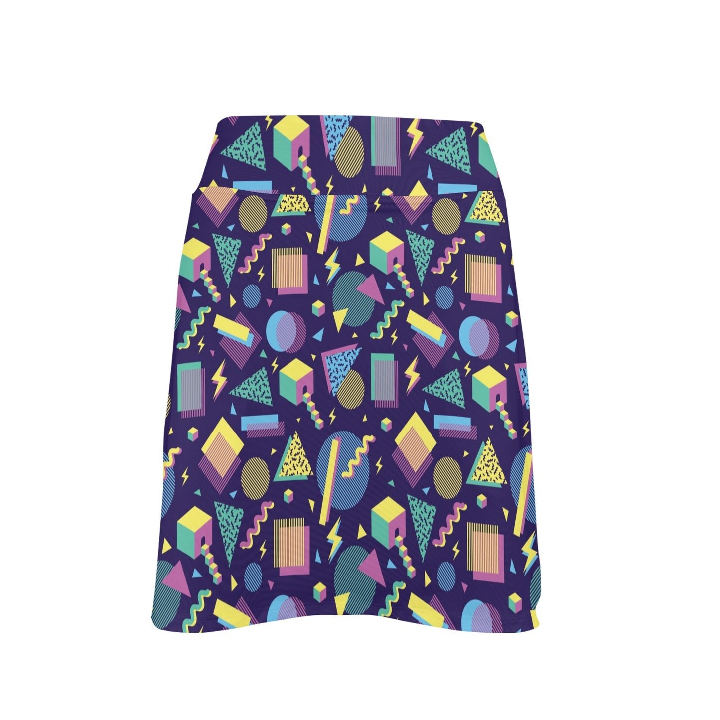 Geometric Print Design LKS401 17" Golf & Pickleball Skort with Pockets