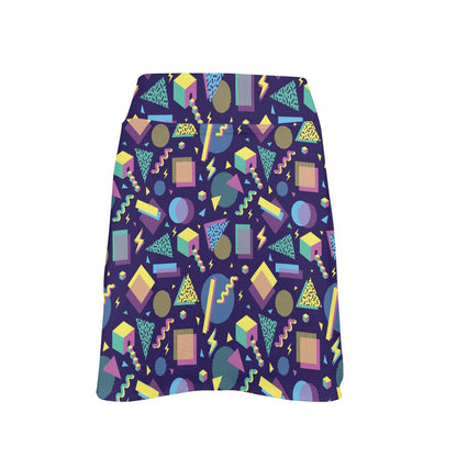 Geometric Print Design LKS401 17" Golf & Pickleball Skort with Pockets