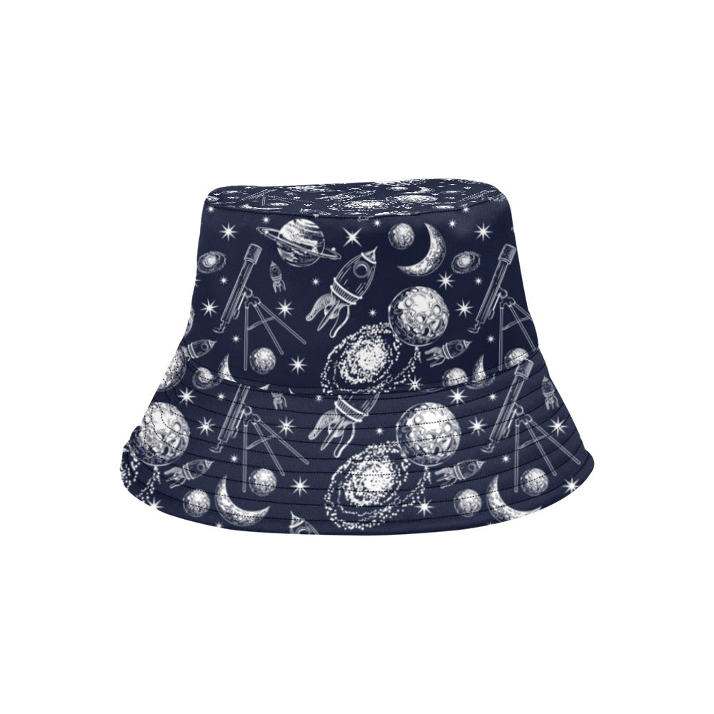 Space Rocket Print Design LKS301 Unisex Bucket Hat