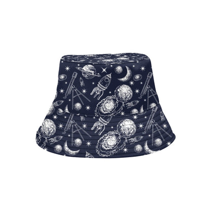 Space Rocket Print Design LKS301 Unisex Bucket Hat