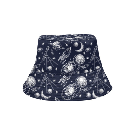 Space Rocket Print Design LKS301 Unisex Bucket Hat