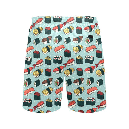 Sushi Pattern Design Men's Swim Trunks Beach Shorts
