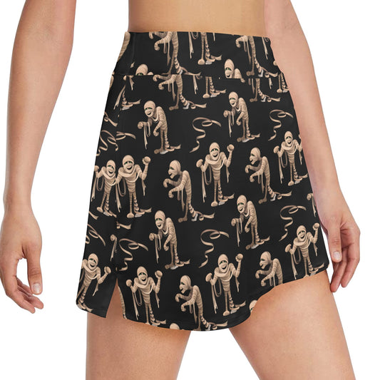 Mummy Print Design LKS302 17" Golf & Pickleball Skort with Pockets