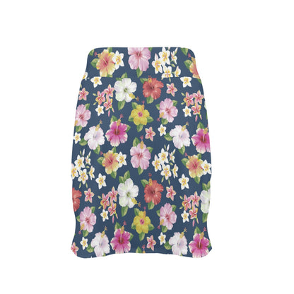 Hibiscus Sweet Print Design LKS304 17" Golf & Pickleball Skort with Pockets