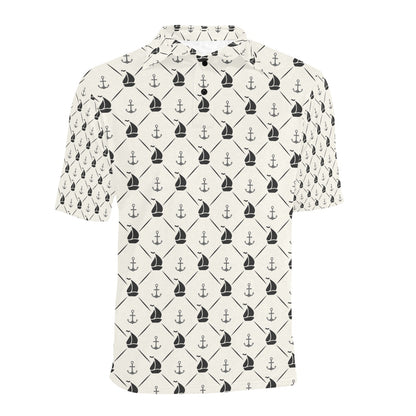 Sailboat Print Design LKS302 Men Polo Shirt