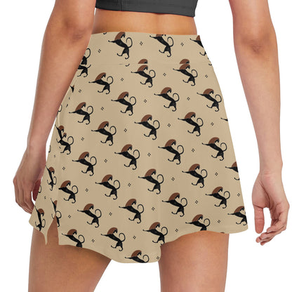 Ancient Greek Print Design LKS3011 17" Golf & Pickleball Skort with Pockets