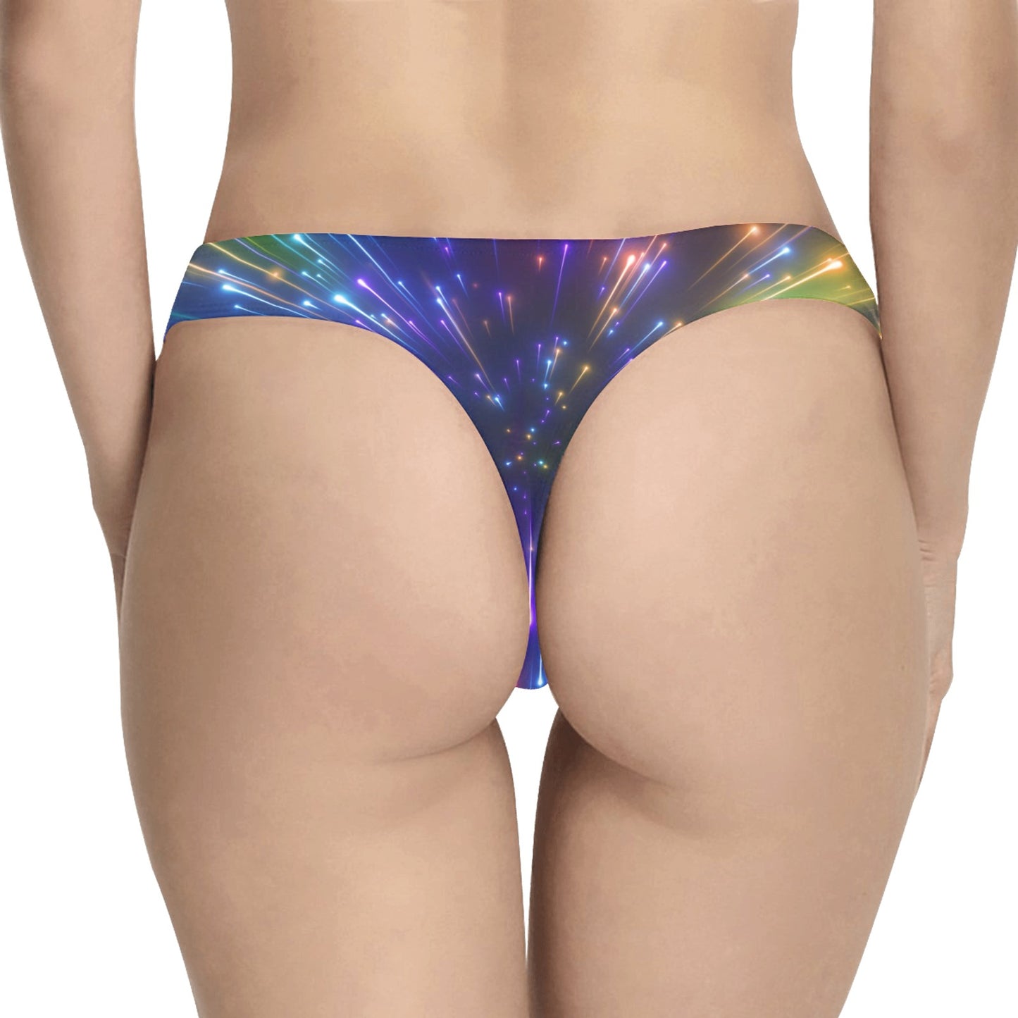 Celestial Rainbow Speed Light Women's Thongs