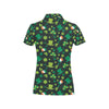 Shamrock Saint Patrick's Day Print Design LKS304 Women's Polo Shirt