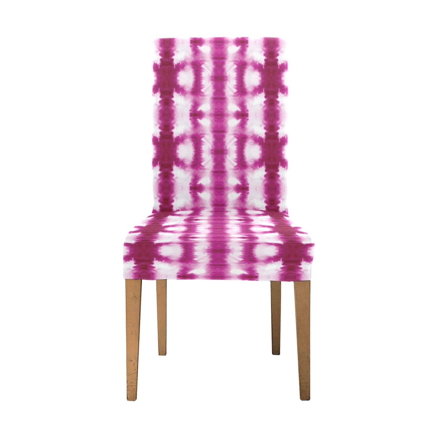 Tie Dye Dark Pink Print Design LKS303 Dining Chair Slipcover