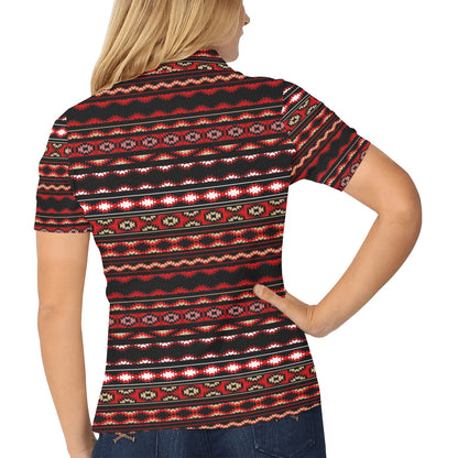 Southwestern Themed Women's Polo Shirt