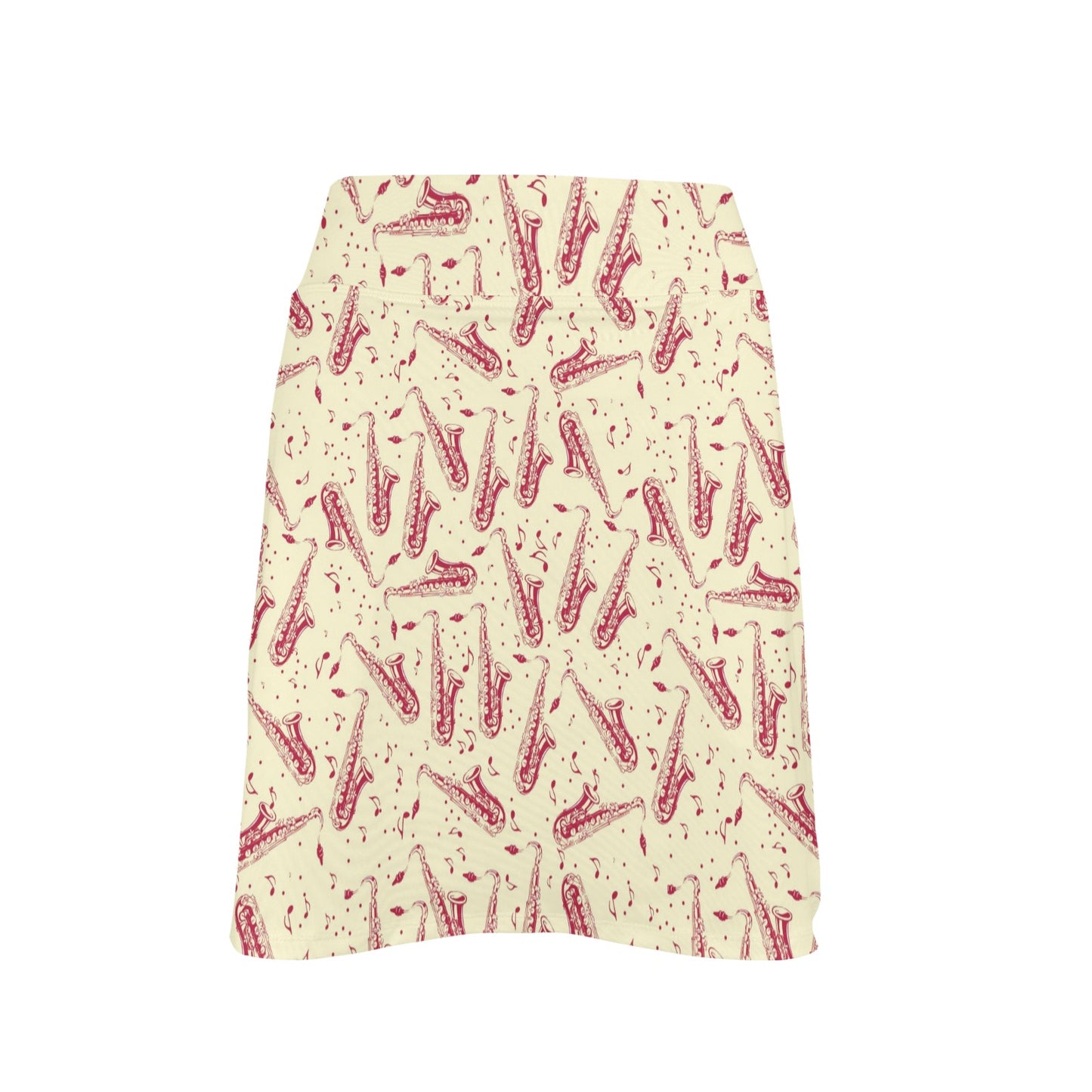 Saxophone Print Design LKS402 17" Golf & Pickleball Skort with Pockets