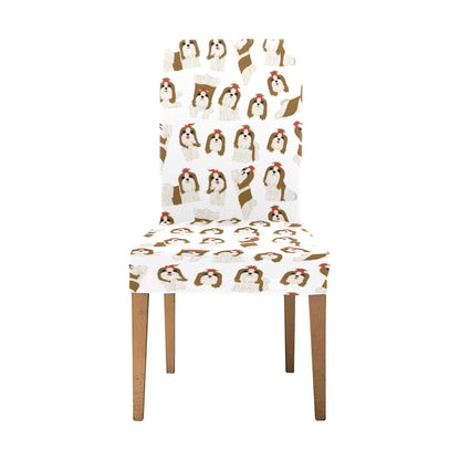 Shih Tzu Print Design LKS302 Dining Chair Slipcover