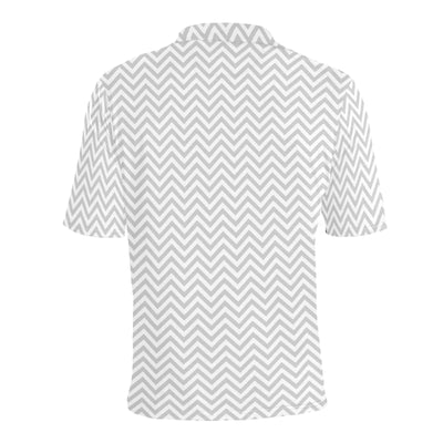 Chevron Print Design LKS401 Men Polo Shirt