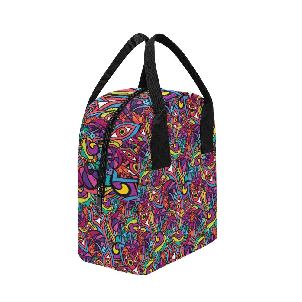 Trippy Print Design LKS302 Insulated Lunch Bag
