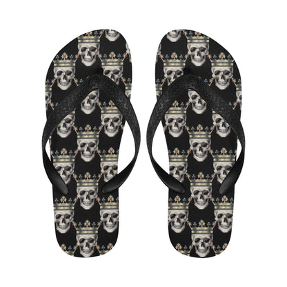 Skull King Print Design LKS3010 Flip Flops