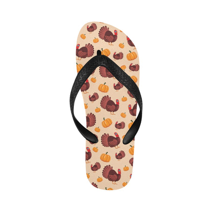 Thanksgiving Print Design LKS308 Flip Flops