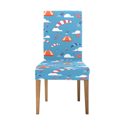 Skydiver Print Design LKS306 Dining Chair Slipcover
