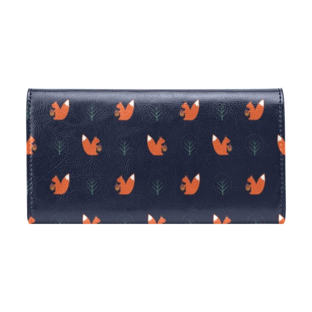 Squirrel Print Design LKS303 Women's Trifold Wallet