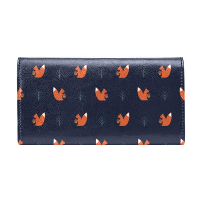 Squirrel Print Design LKS303 Women's Trifold Wallet