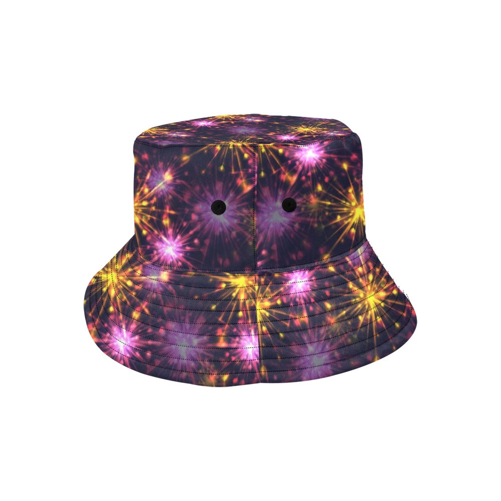 Firework Print Design LKS303 Unisex Bucket Hat