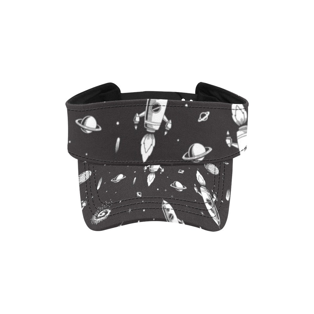 Space Rocket Print Design LKS303 Unisex Sun Visor