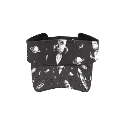 Space Rocket Print Design LKS303 Unisex Sun Visor