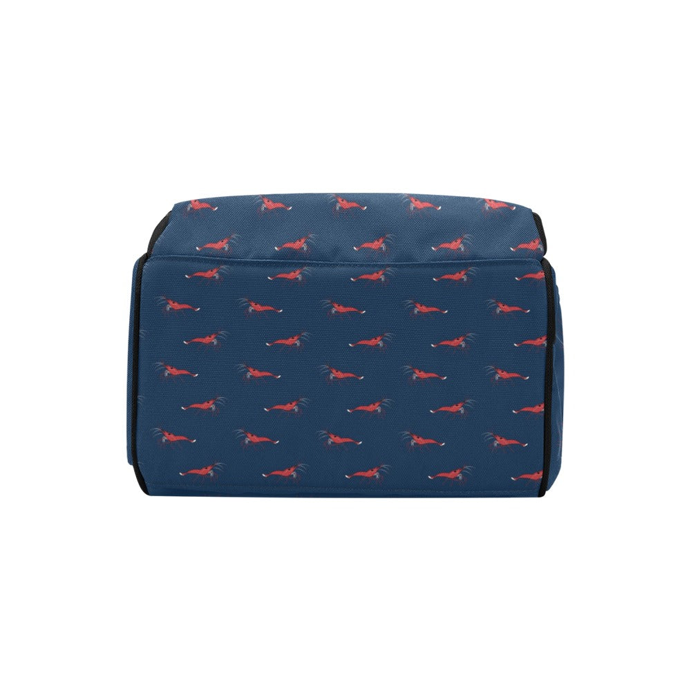 Shrimp Print Design LKS305 Diaper Bag Backpack