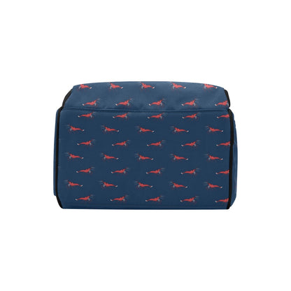 Shrimp Print Design LKS305 Diaper Bag Backpack