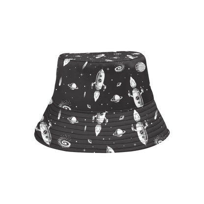 Space Rocket Print Design LKS303 Unisex Bucket Hat