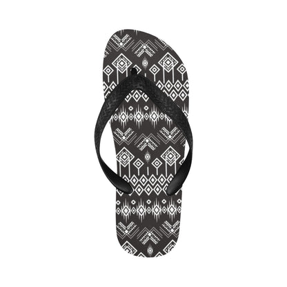 Tribal Pattern Print Design LKS304 Flip Flops