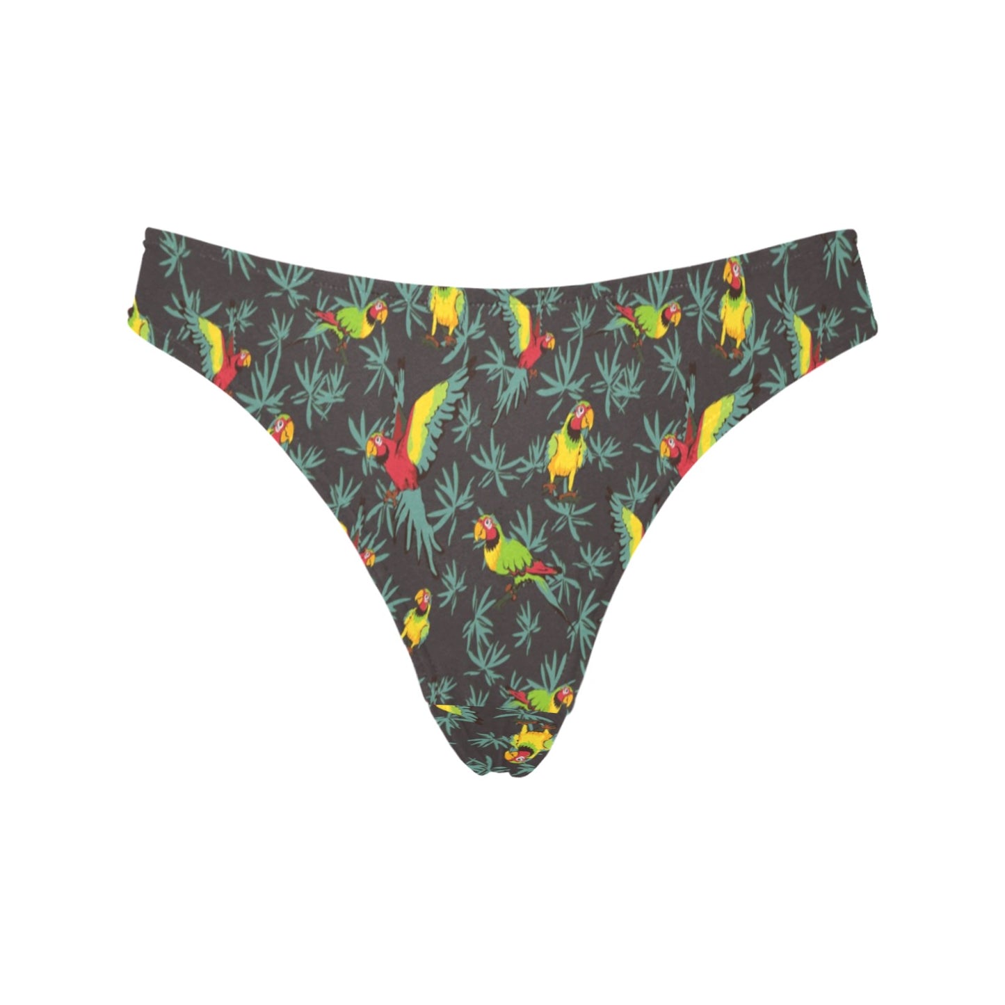 Parrot Themed Print Women's Thongs
