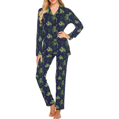 Boa Pattern Print Design 02 Women's Long Pajama Set
