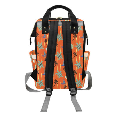 Ukulele Print Design LKS402 Diaper Bag Backpack