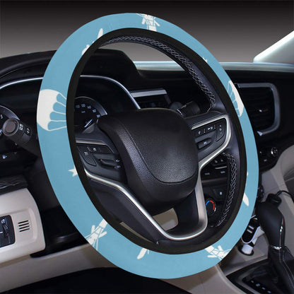 Skydiver Print Design LKS303 Steering Wheel Cover with Elastic Edge