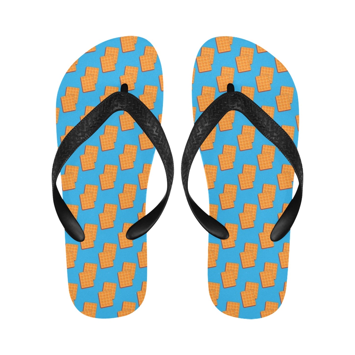 Waffle Print Design LKS304 Flip Flops